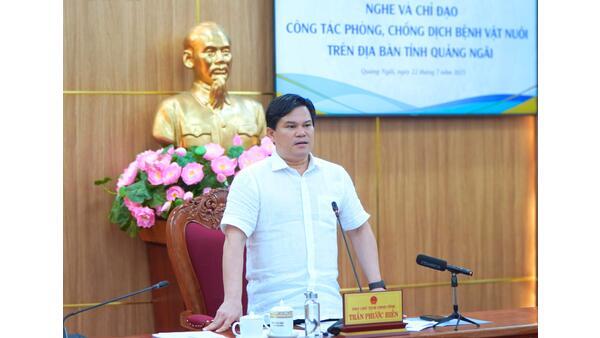 UBND tỉnh chỉ đạo công tác phòng, chống dịch bệnh vật nuôi trên địa bàn tỉnh